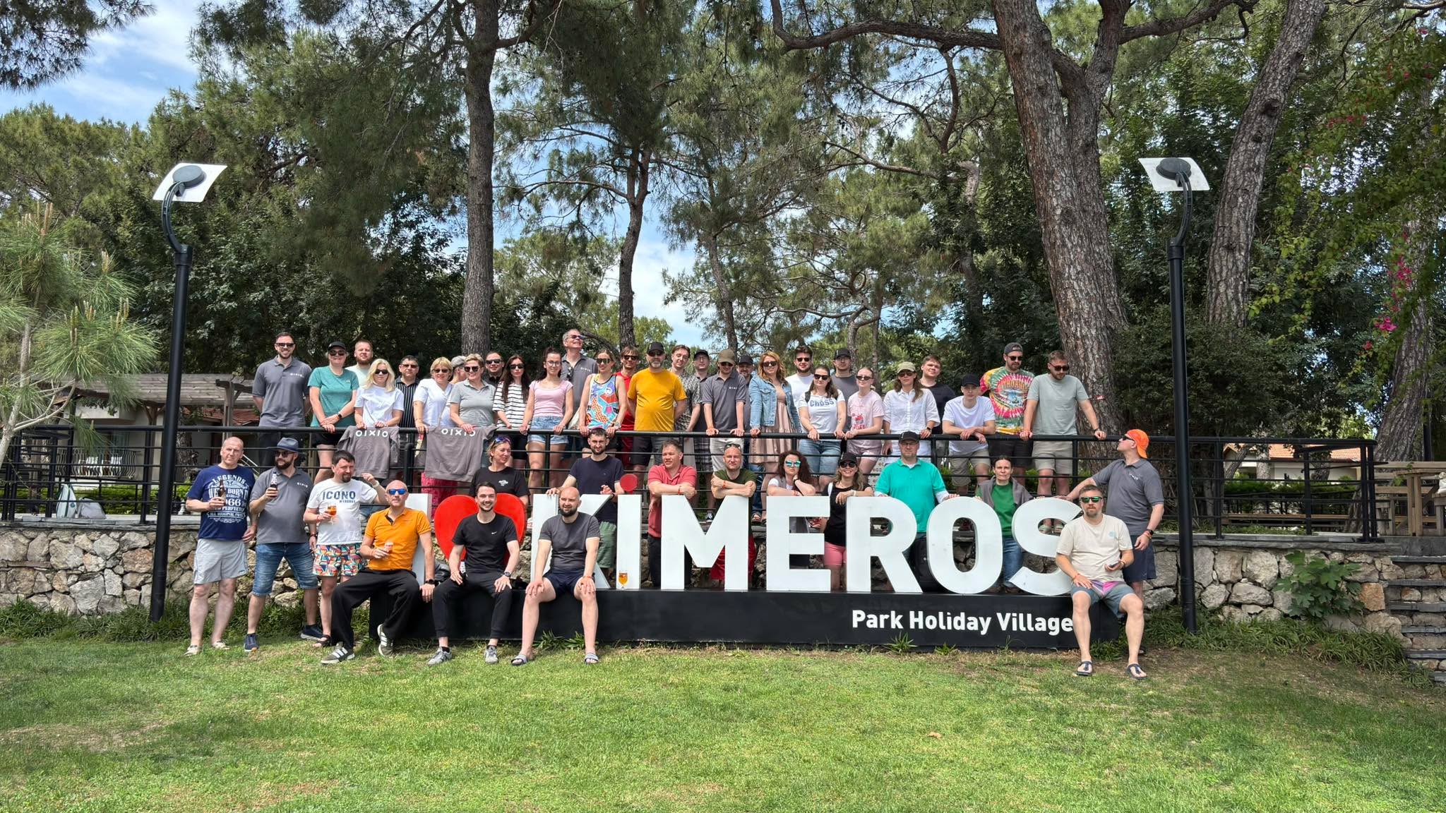 Evaldas Jablonskas and OIXIO colleagues during a team trip to Turkey